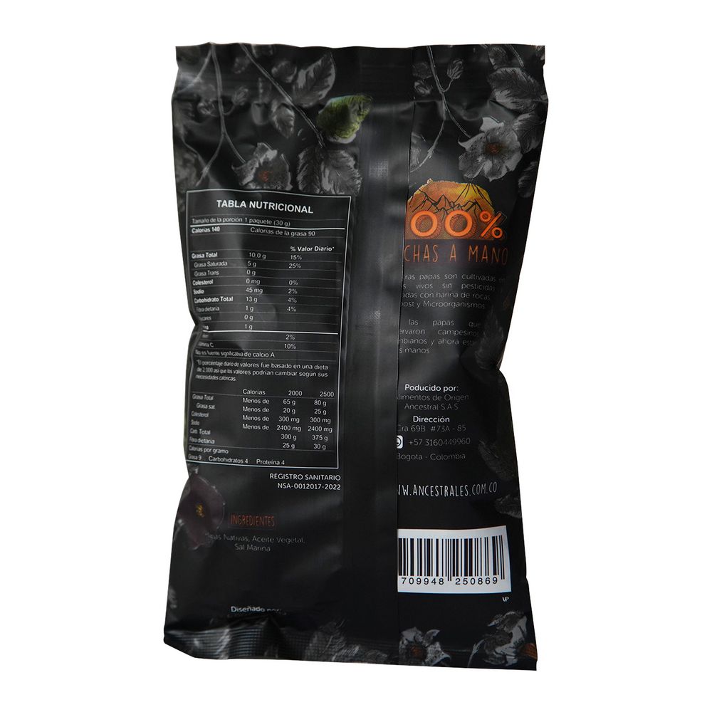 Pasabocas ANCESTRALES CHIPS MORADA (30  gr) img #2