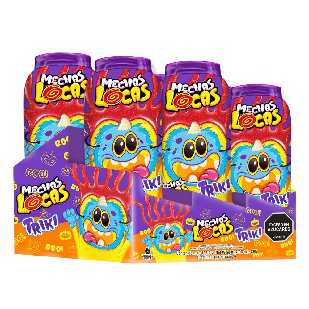 exito.com | Caramelo MECHAS LOCAS MECHAS LOCAS TRIKI HALLOWEEN (199.5 gr)
