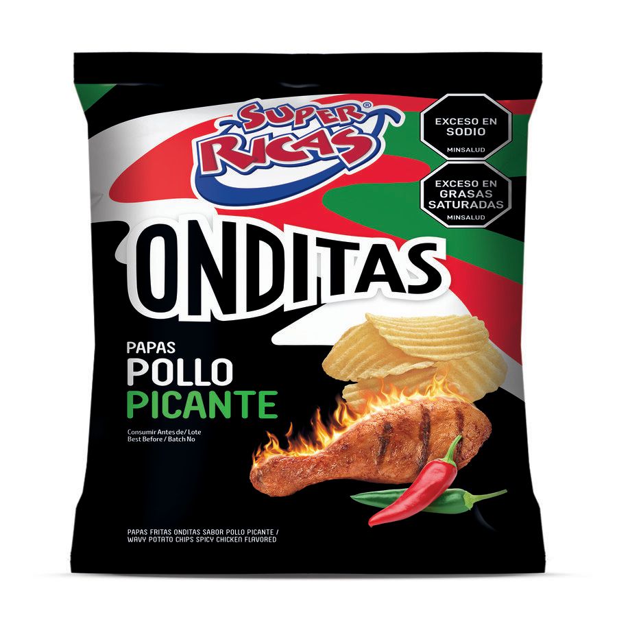 Papas SUPER RICAS FRITAS ONDITAS POLLO PICANTE (105  gr) img #1