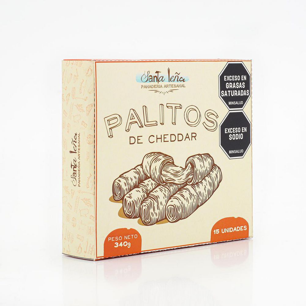 Palito SANTA LEÑA mini queso cheddar (340  gr) img #1