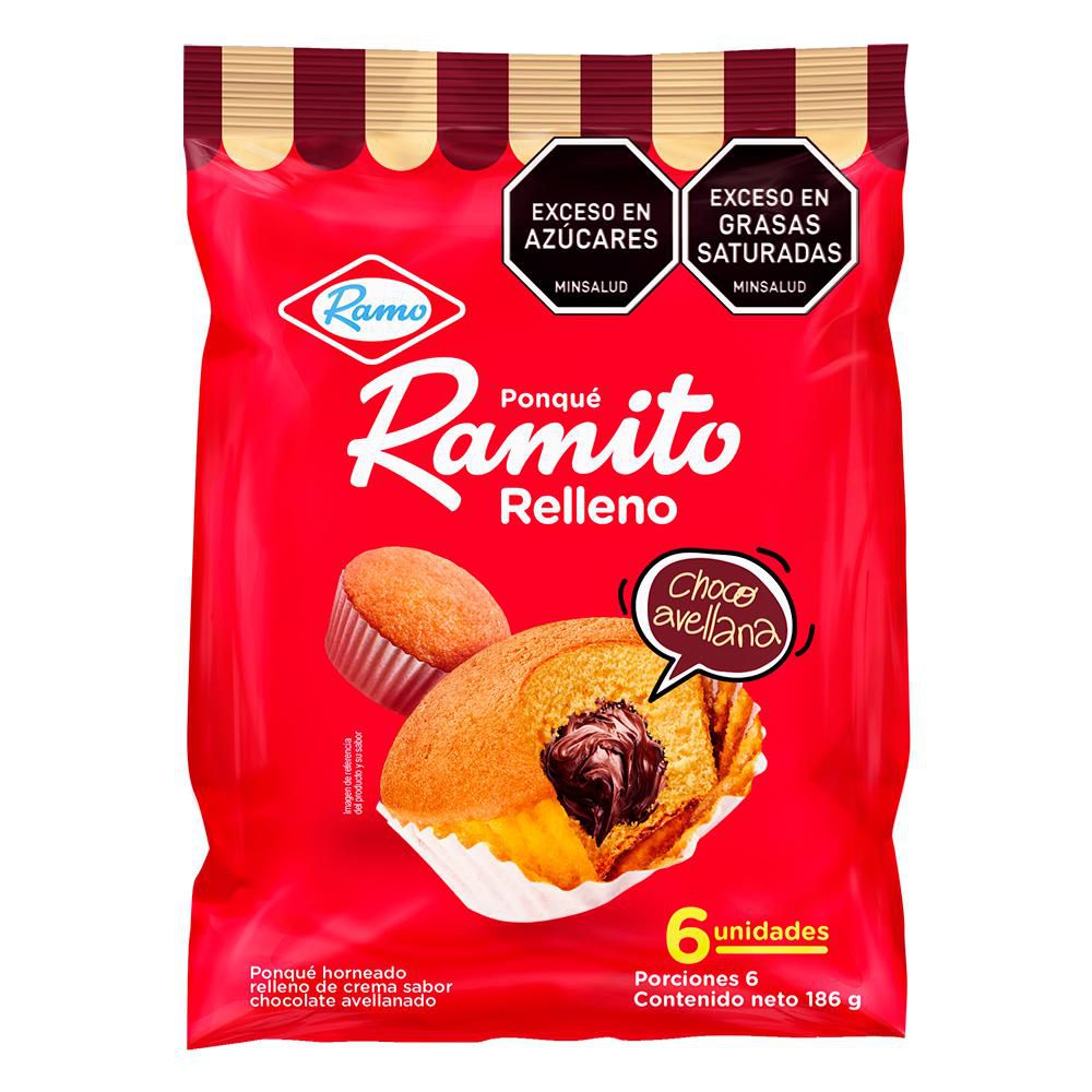 exito.com | Ponqué RAMITO Horneado Relleno Crema Chocola (186 gr)