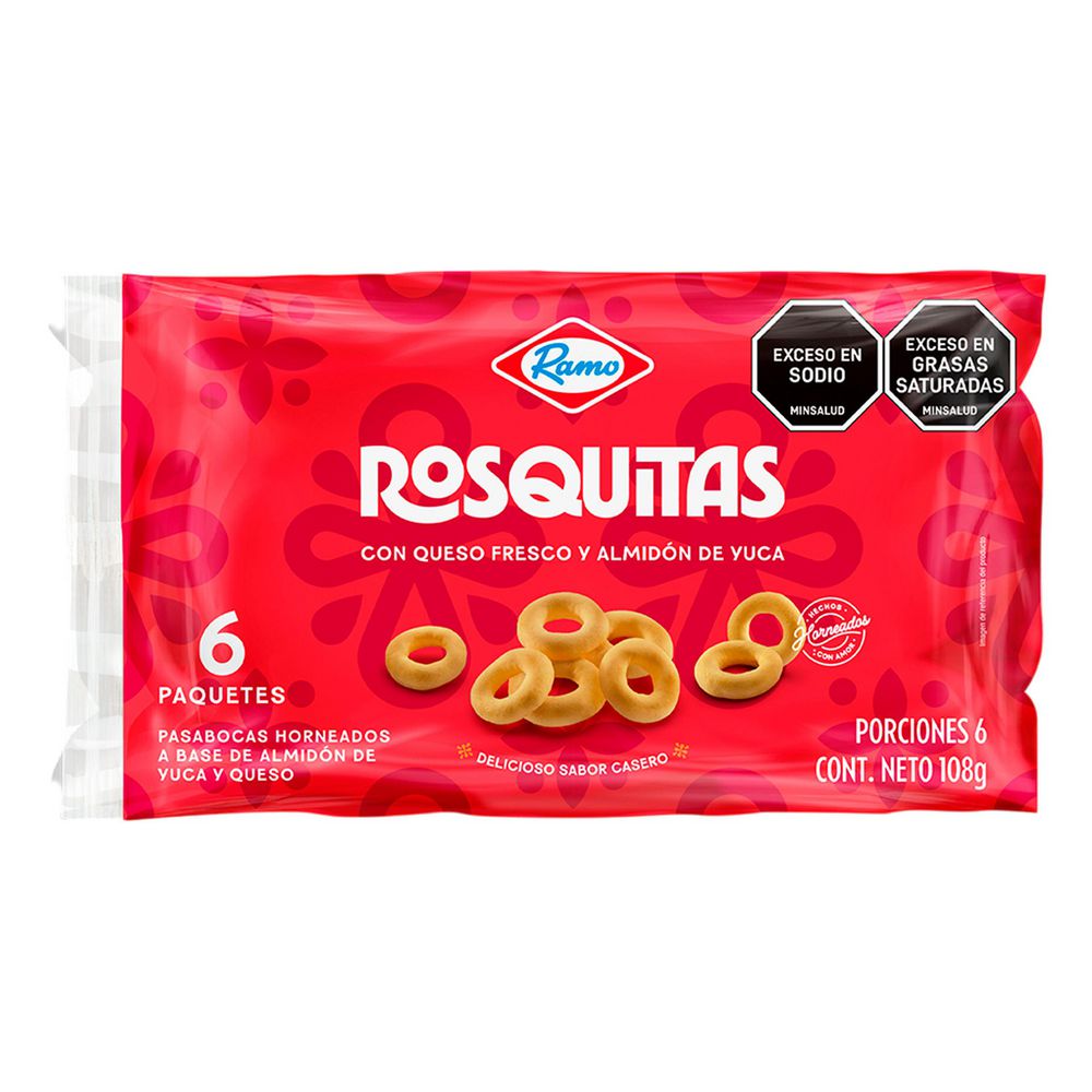 Rosquitas RAMO con queso fresco y almidón de yuca (108  gr)