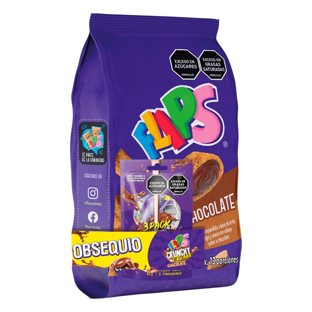 Cereal FLIPS relleno chocolate (400  gr) img #2