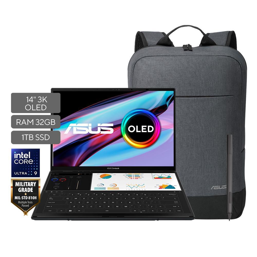 Portatil Tactil ASUS Zenbook Duo OLED Intel Core Ultra 9 185H RAM 32 GB 1 TB SSD UX8406MAPZ026W img #2