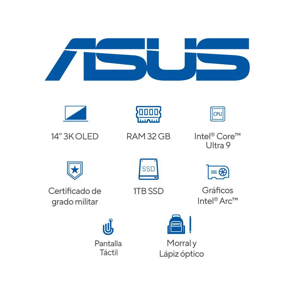 Portatil Tactil ASUS Zenbook Duo OLED Intel Core Ultra 9 185H RAM 32 GB 1 TB SSD UX8406MAPZ026W img #7