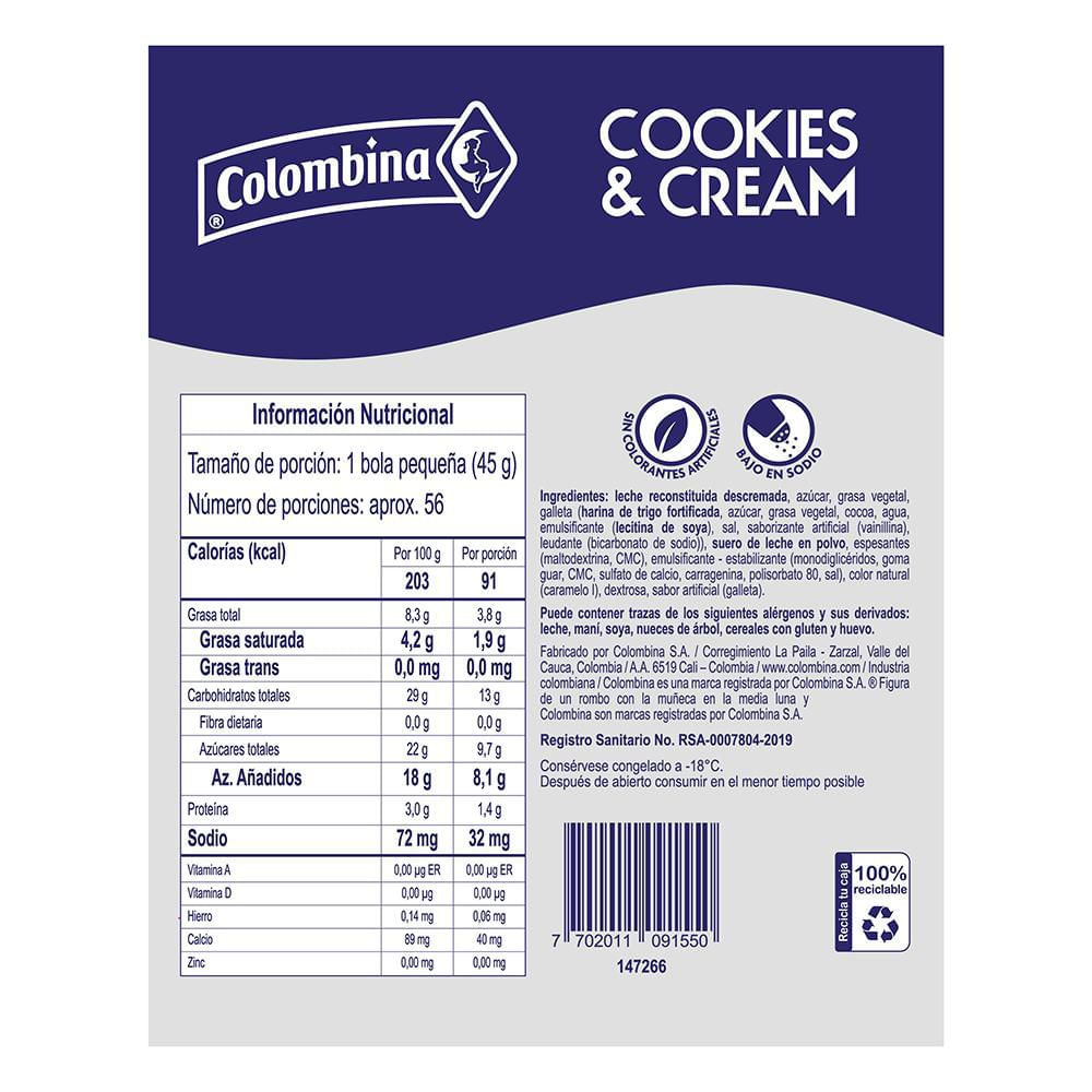 Helado COLOMBINA  (2500  gr) img #2