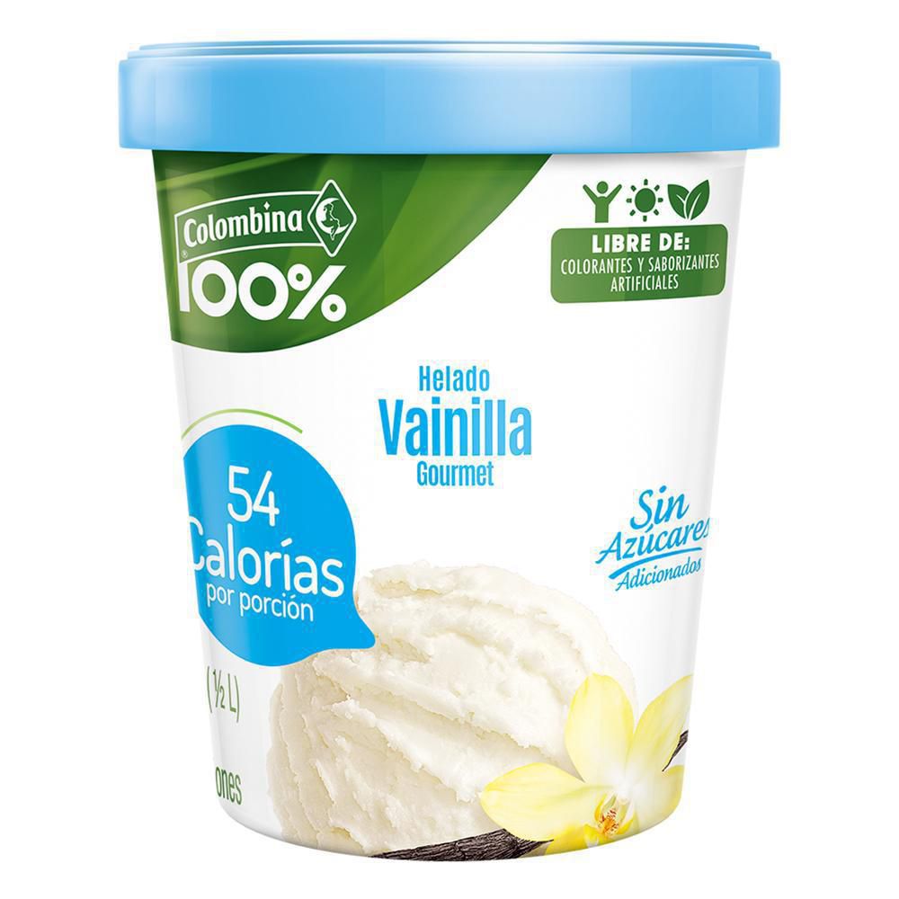 Helado COLOMBINA vainilla gourmet sin azúcar (300  gr) img #3