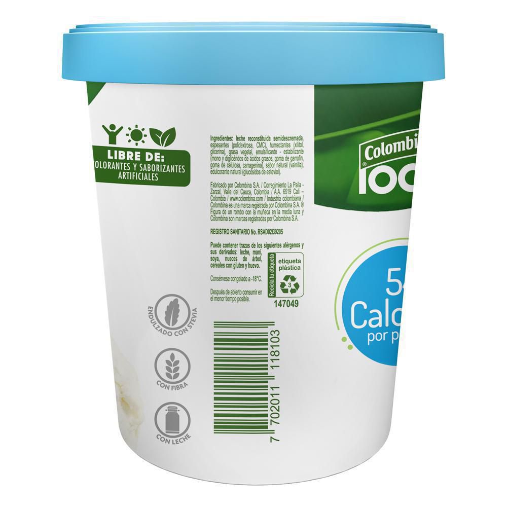 Helado COLOMBINA vainilla gourmet sin azúcar (300  gr) img #4