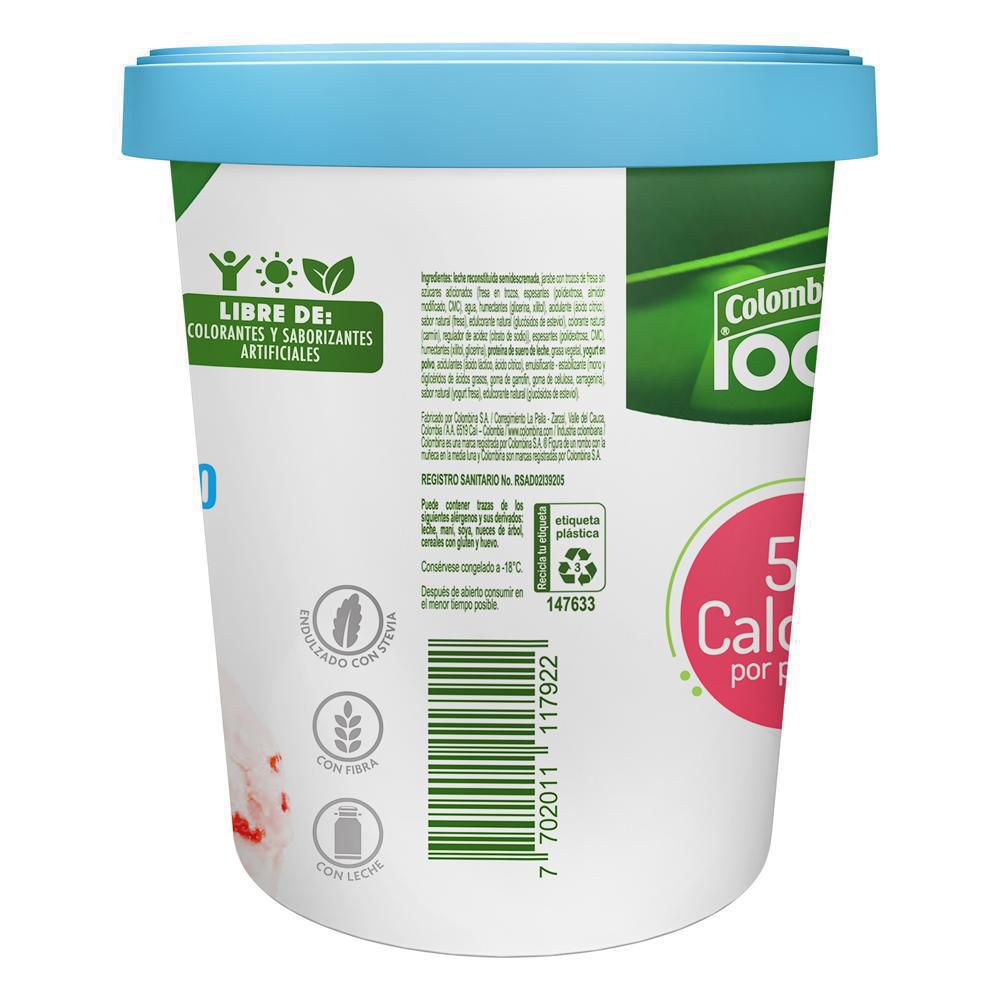 Helado COLOMBINA con yogurt griego y trozos de fresa (300  gr) img #3