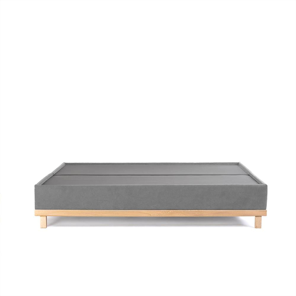 Set Base Cama + Cabecero Royal Doble Gris Oscuro Essenza img #4