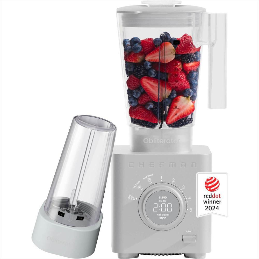 Licuadora De Mesa Chefman Obliterator 48 Oz 1380 W Con Jarra Y Vaso Para