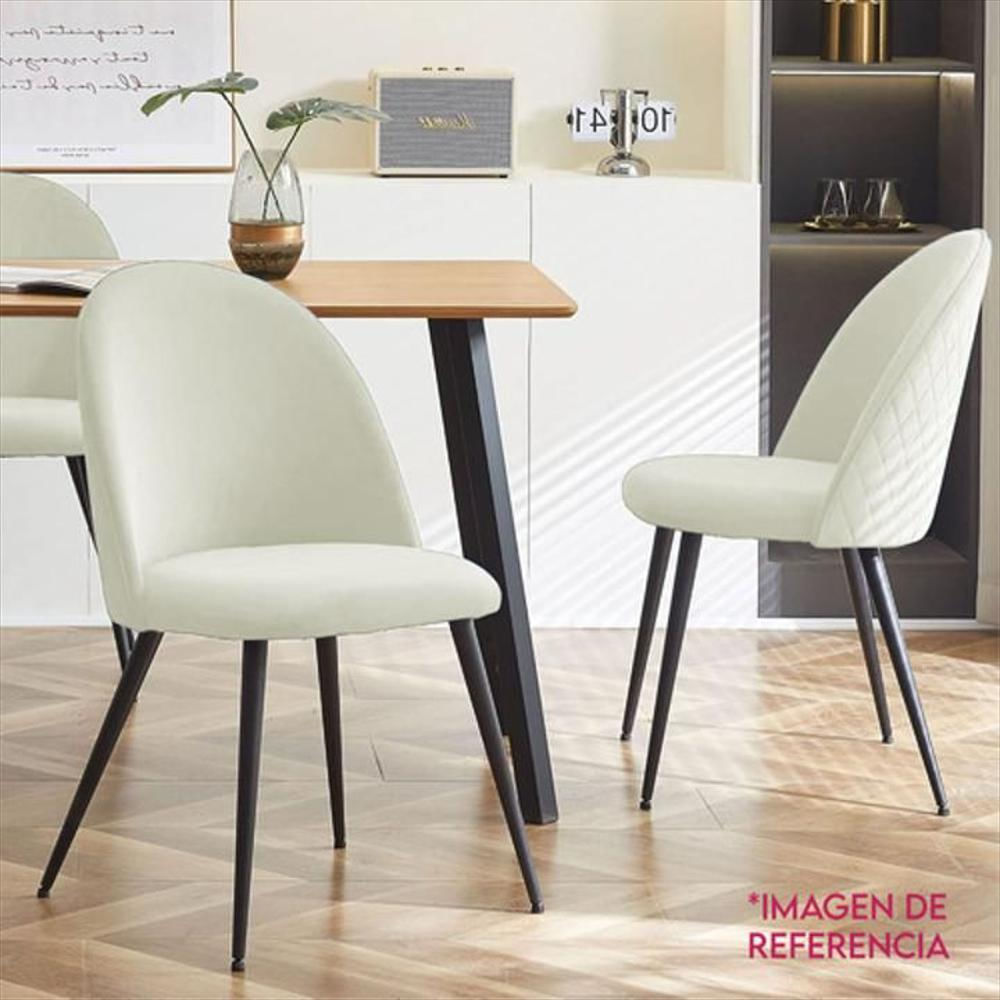 Silla Decorativa Mueble Sala Comedor Dormitorio Refkira Blanco Kira img #5