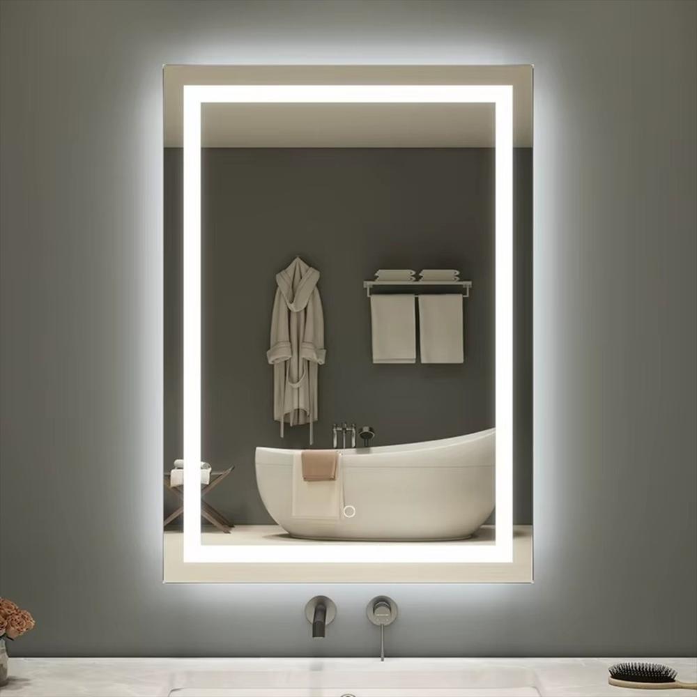 Espejo Led Rectangular 70X50 Cm Con Control Táctil Y 3 Colores De Luz img #2
