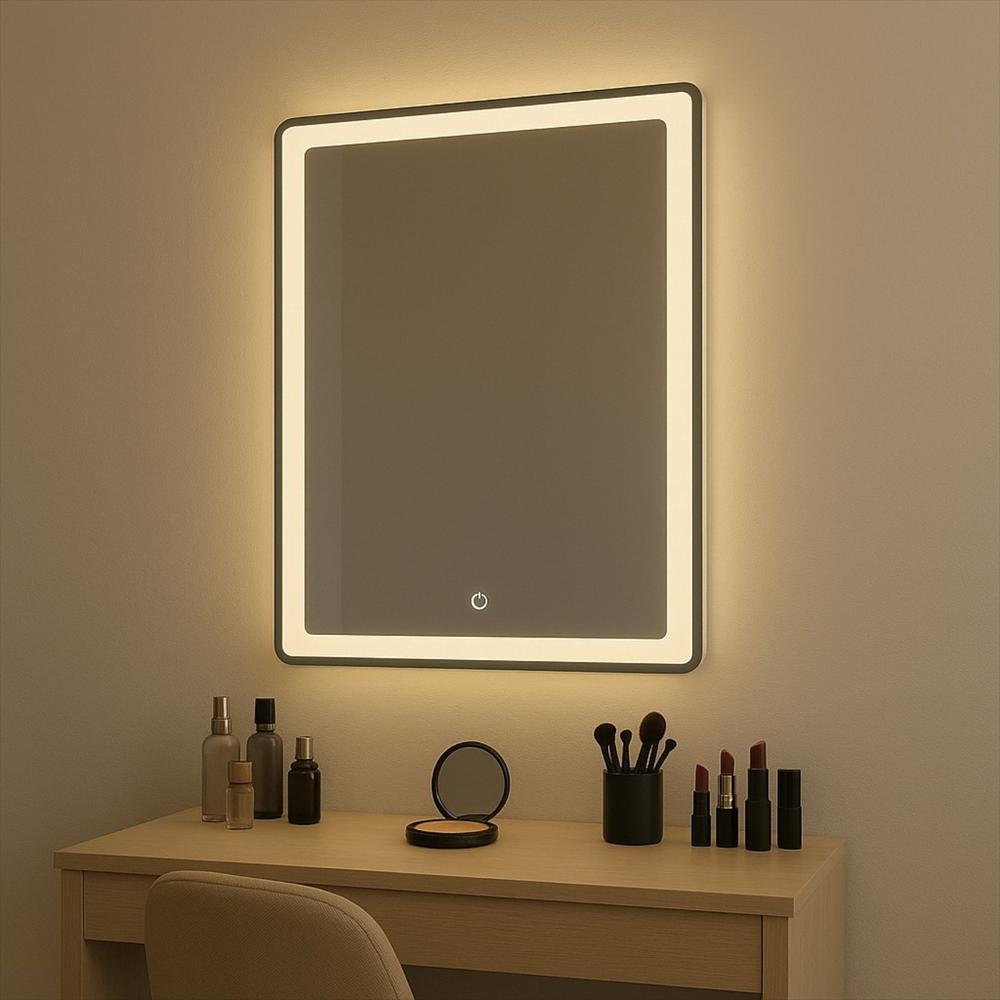 Espejo Led Rectangular 70X50 Cm Con Control Táctil Y 3 Colores De Luz img #3