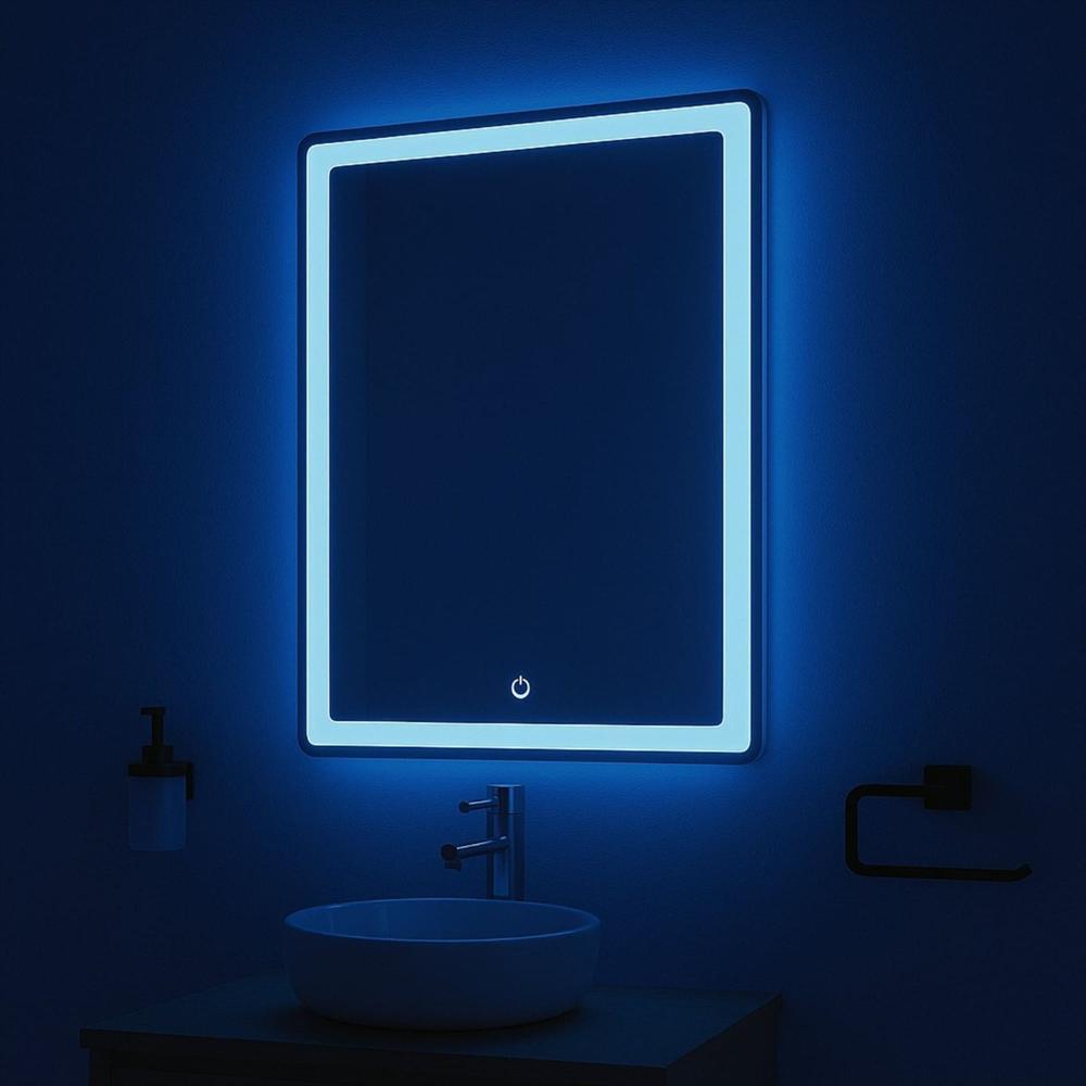 Espejo Led Rectangular 70X50 Cm Con Control Táctil Y 3 Colores De Luz img #4