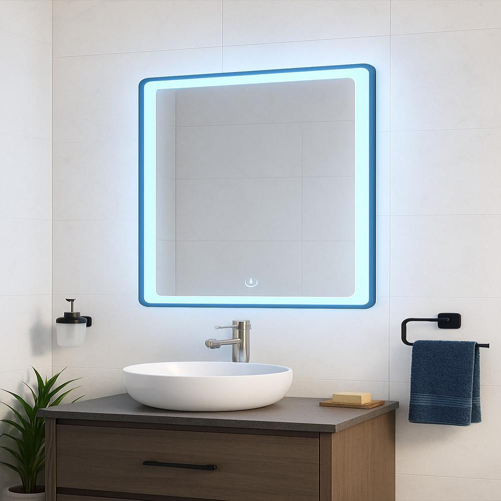 Espejo Led Rectangular 70X50 Cm Con Control Táctil Y 3 Colores De Luz img #5