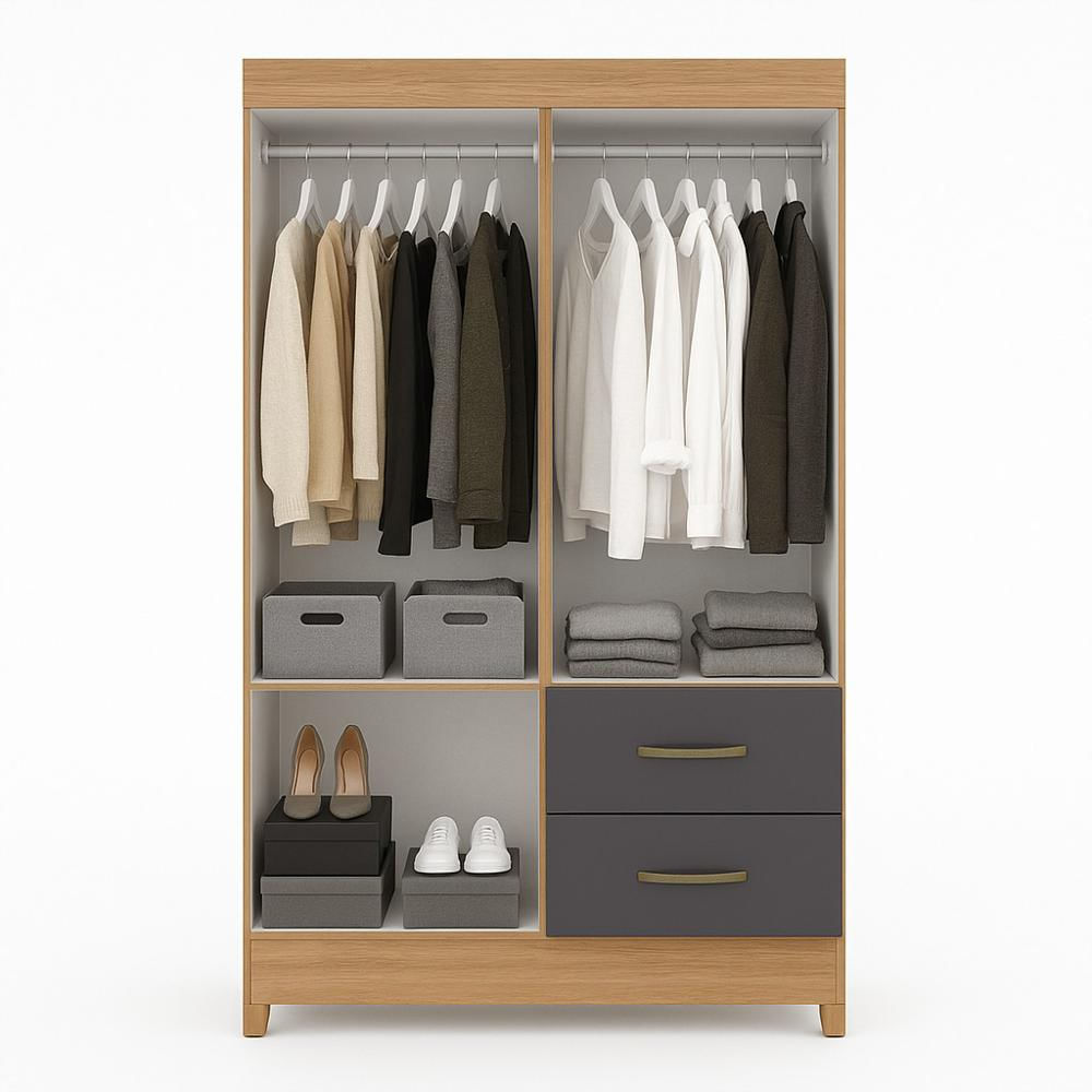 Closet 4 Puertas 2 Cajones 181X98 Cm Moderno img #2
