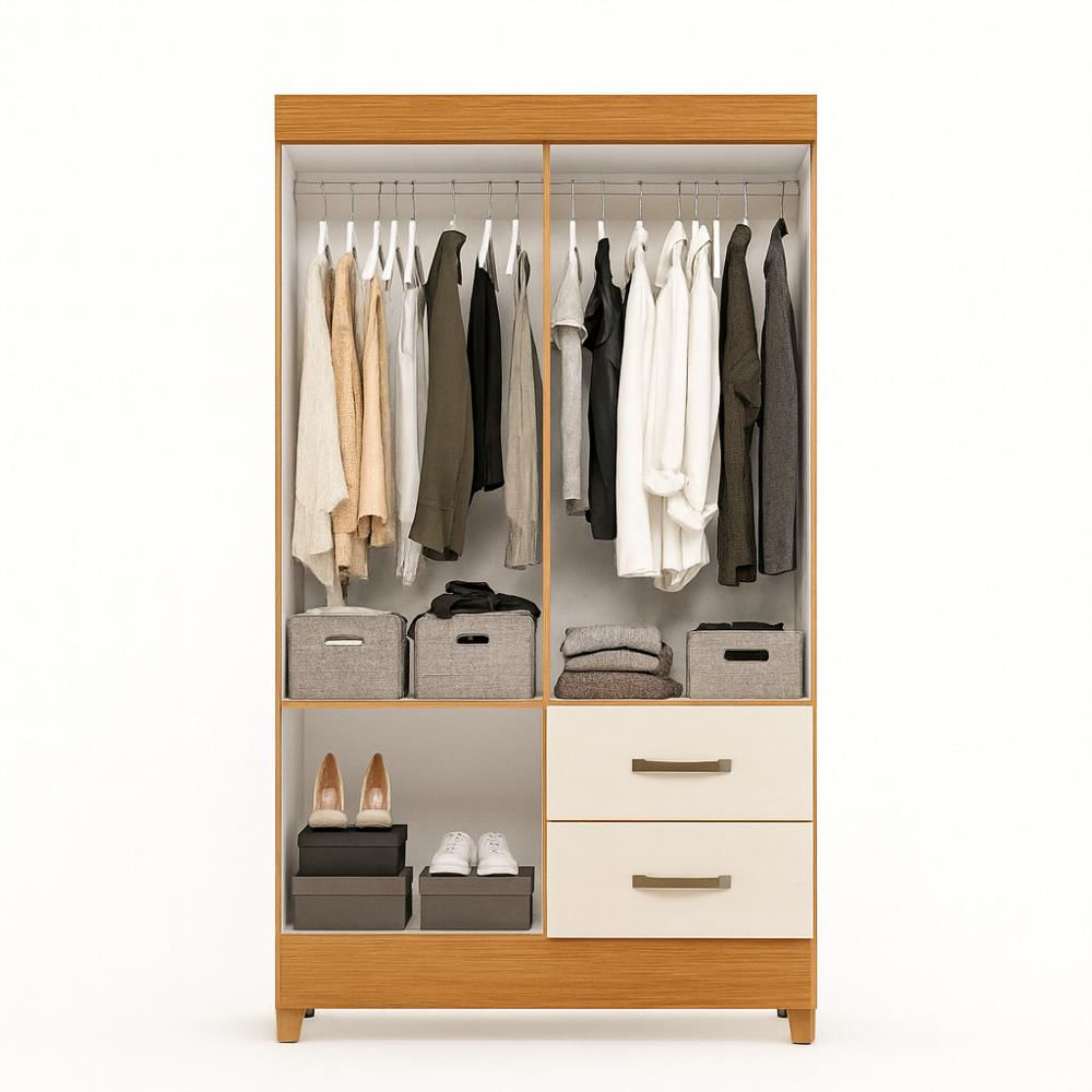 Closet 4 Puertas 2 Cajones 181X98 Cm Moderno img #3