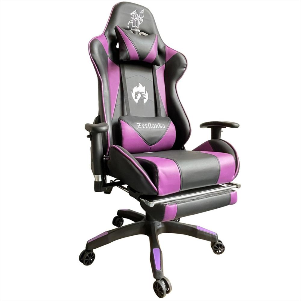 Silla Gamer Ergonómica Reclinable Con Reposapiés img #1