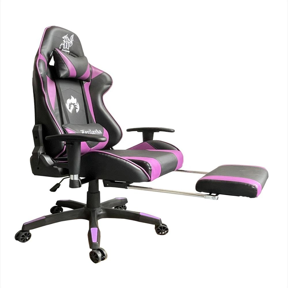 Silla Gamer Ergonómica Reclinable Con Reposapiés img #4