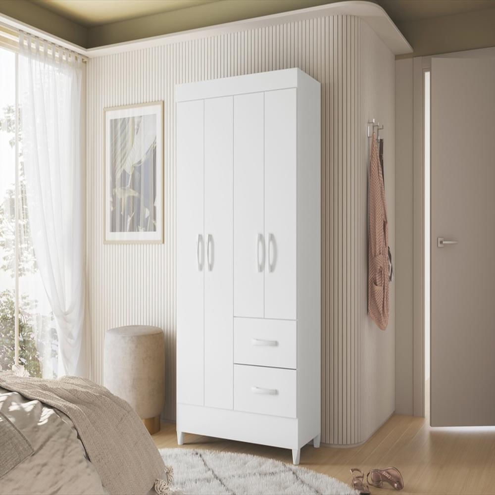 Closet 4 Puertas 2 Cajones Moderno Para Dormitorio img #4