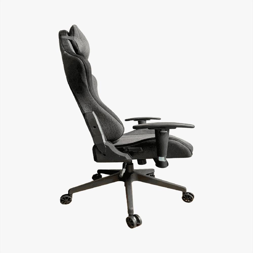 Silla Gamer Tela Gris Ergonómica Reclinable Pro img #2