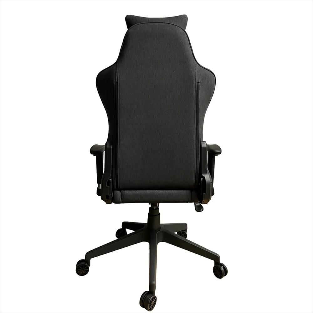 Silla Gamer Tela Gris Ergonómica Reclinable Pro img #4