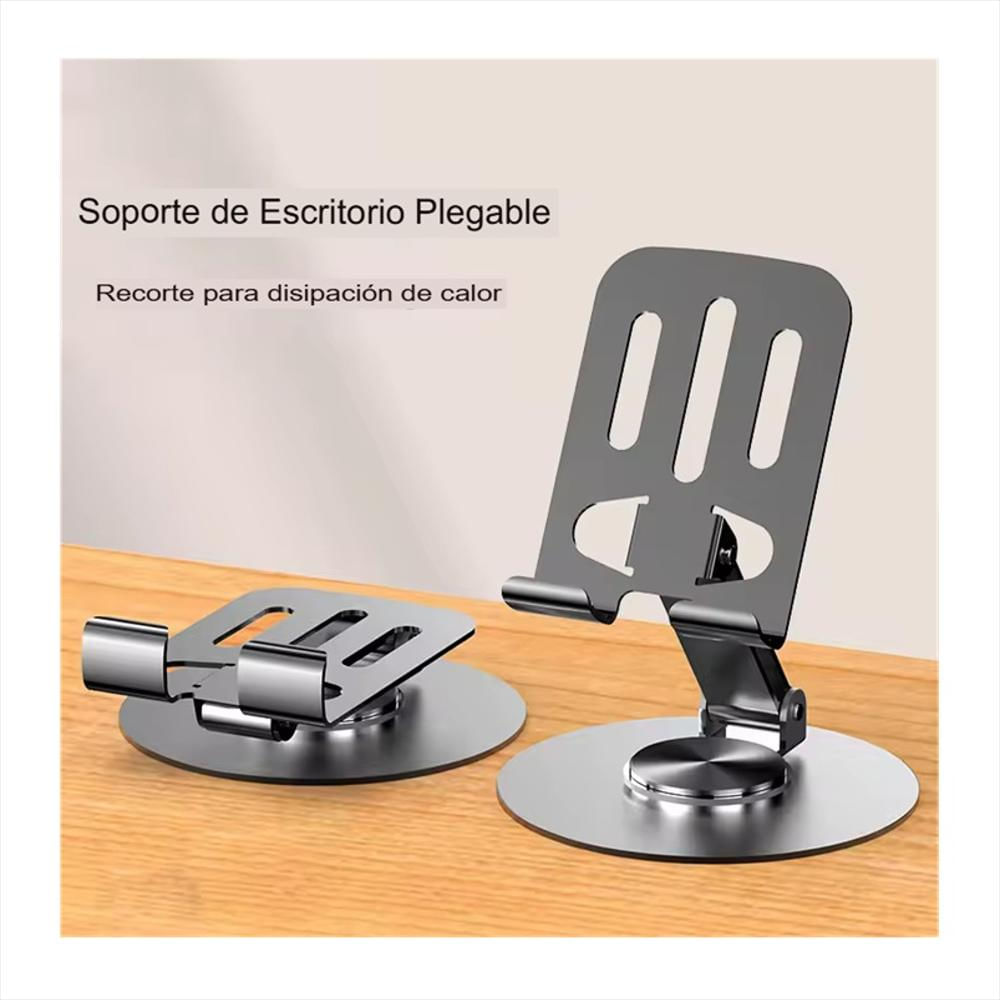 Soporte Base Para Celular Tablet Escritorio Ajustable Negro img #2