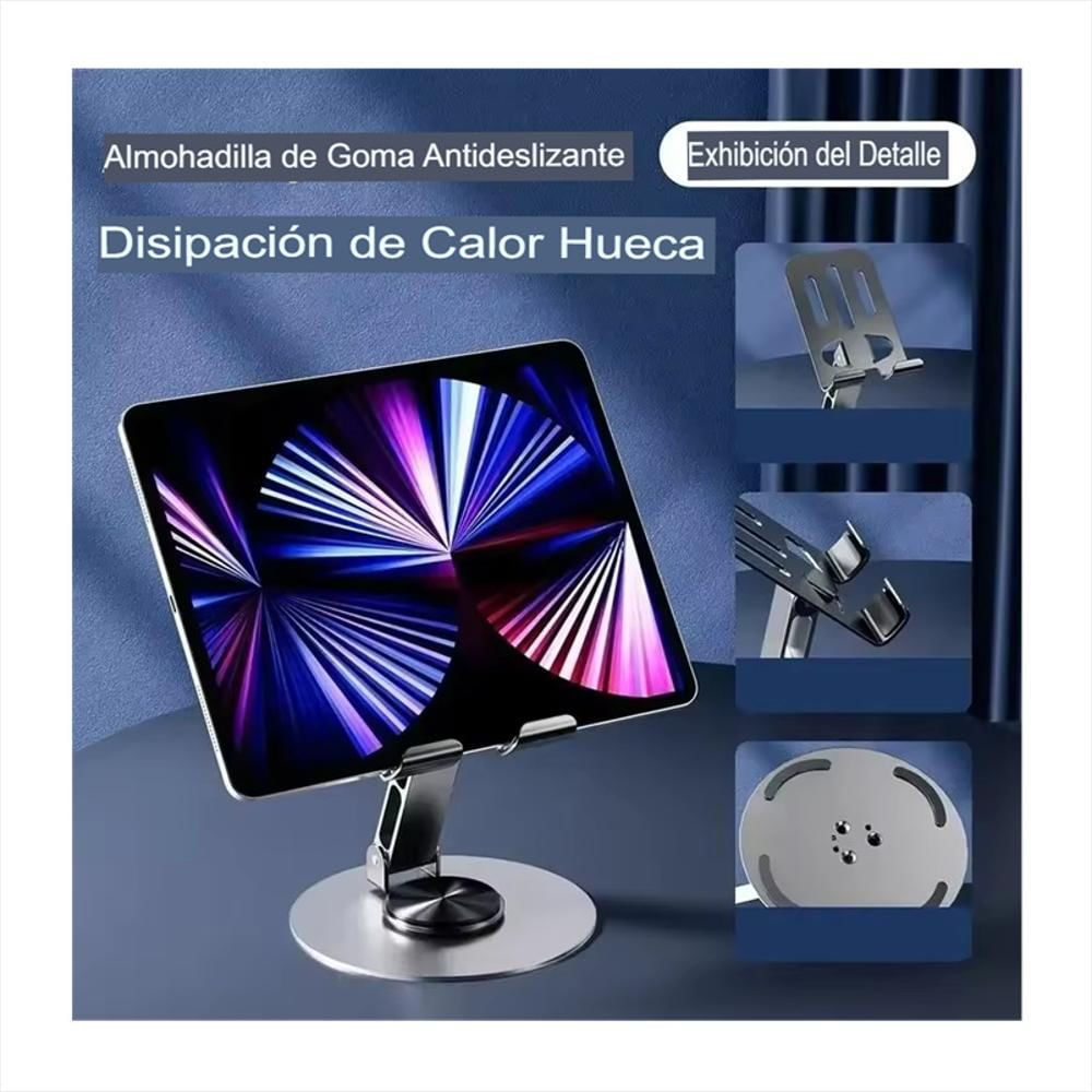 Soporte Base Para Celular Tablet Escritorio Ajustable Negro img #3