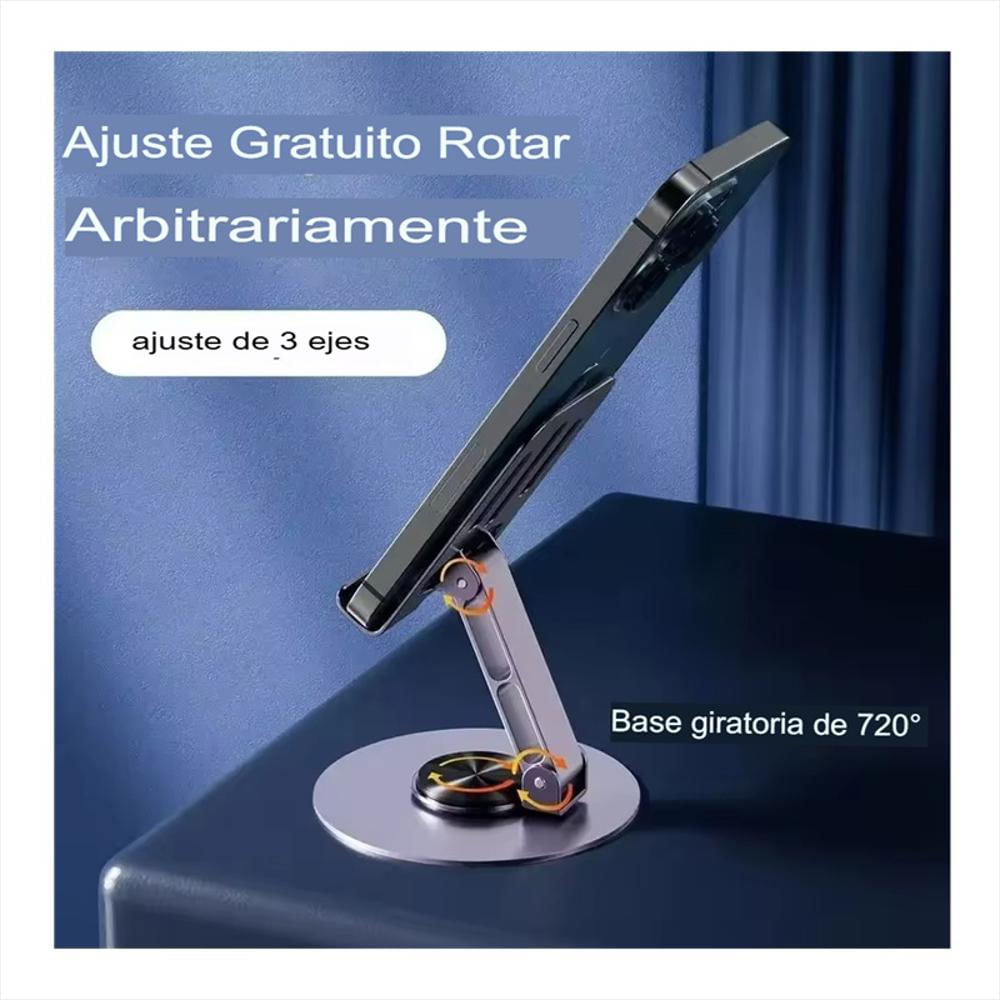 Soporte Base Para Celular Tablet Escritorio Ajustable Negro img #5