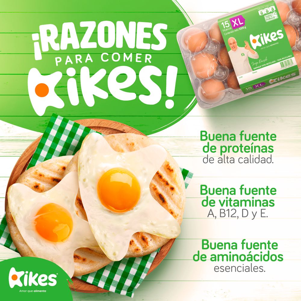 Huevos A KIKES rojo pet (30  und) img #2