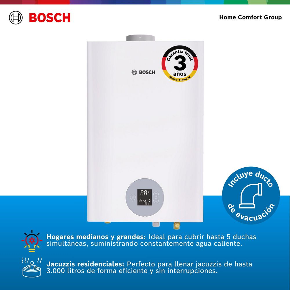 Calentador 26 L Tf Glp Titán 5700 F BOSCH 8736.110.050000 img #3