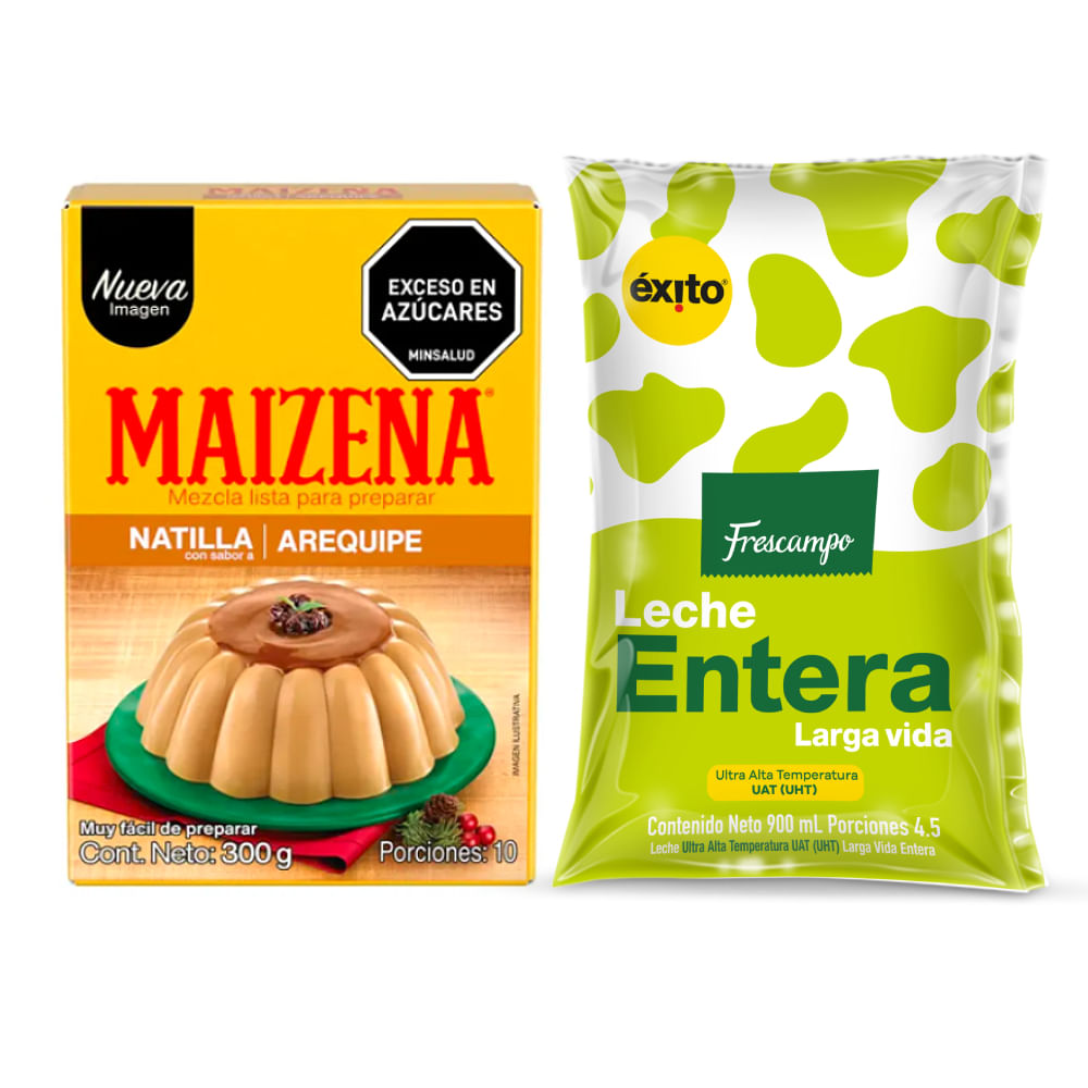 Natilla Maizena Arequipe y Leche Entera Frescampo img #1