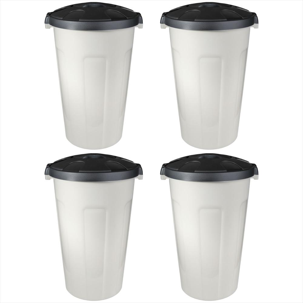 Set X4 Caneca 70 Litros Hermética Con Tapa Click Resistente img #1