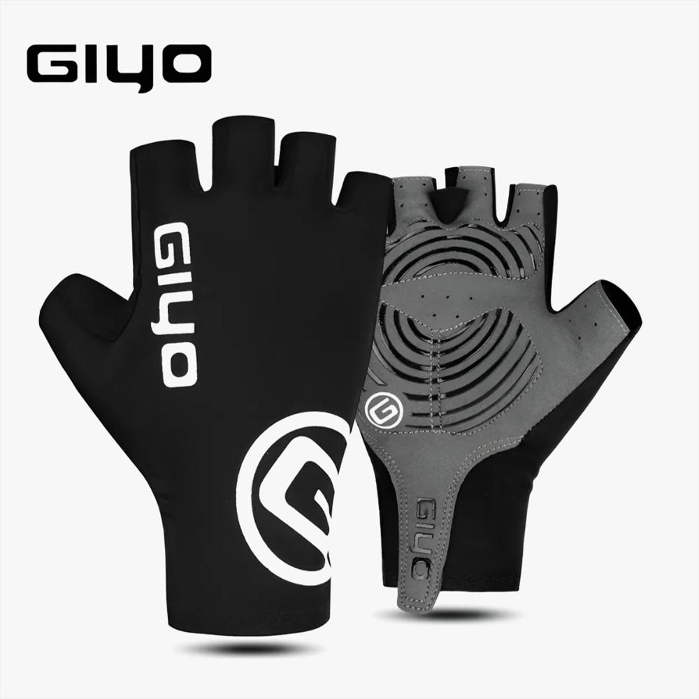 Guantes Ciclismo Dedo Corto Color Negro Talla S Giyo