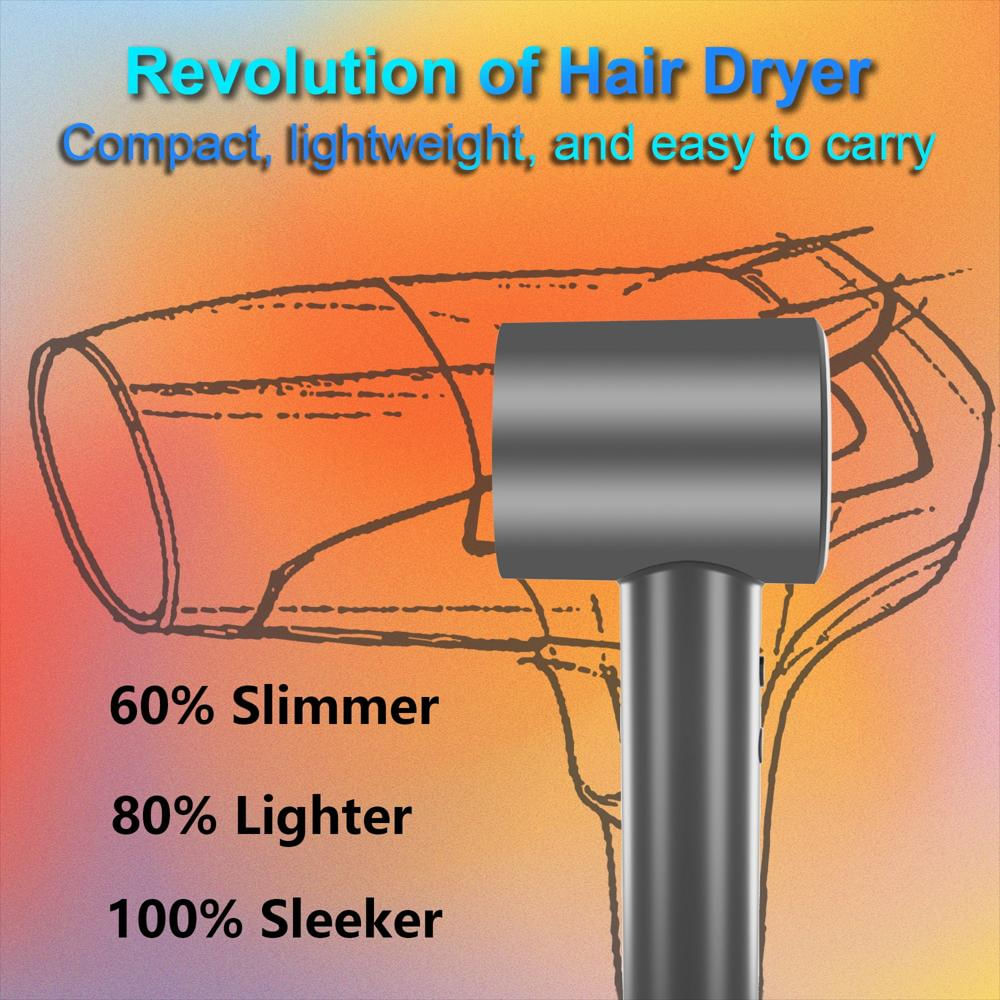 Secador De Cabello 110.000 Rpm 1300 W Color Gris img #3
