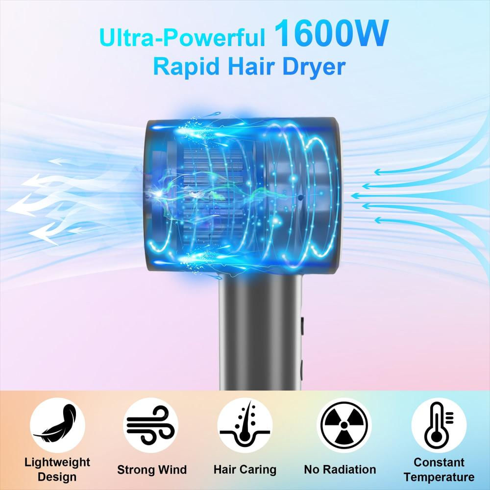 Secador De Cabello 110.000 Rpm 1300 W Color Gris img #5