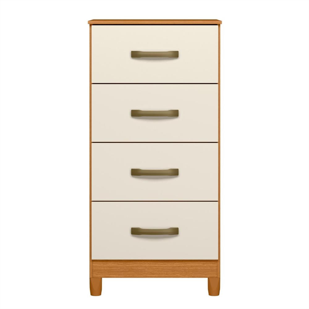 Cómoda Blanca De 4 Cajones Moderna Amplio Almacenamiento Para Dormitorio img #1