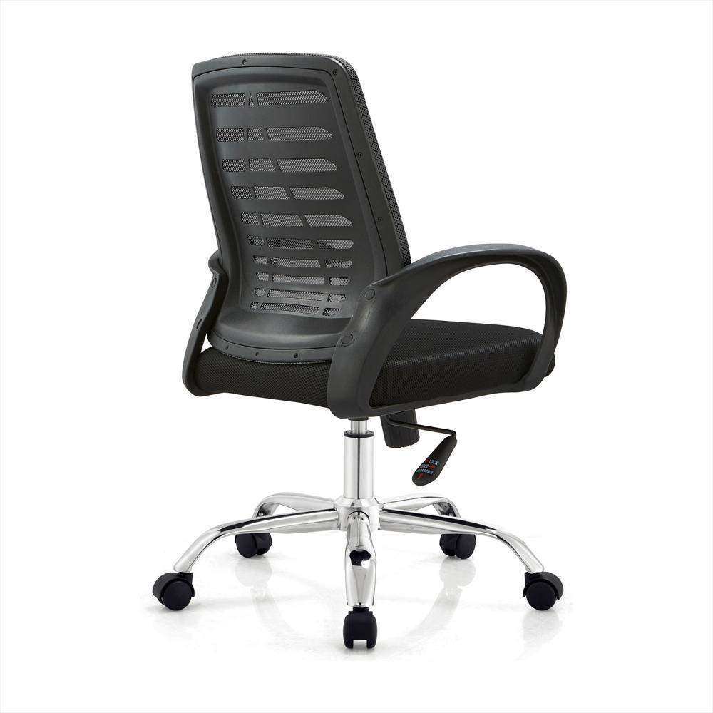 Silla Giratoria De Oficina Loto Negra Bonno img #4