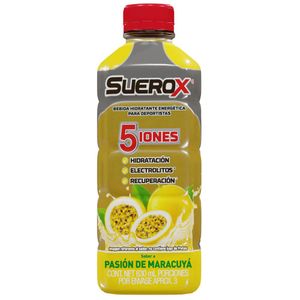 Bebida hidratante SUEROX 5 iones pasión de maracuyá (630 ml)