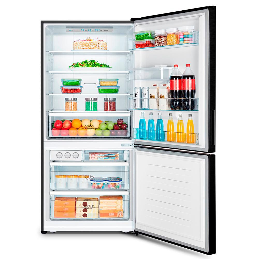Nevera Tipo Europeo HISENSE No Frost Congelador Inferior 482 litros BCD468 BCD468W Negro img #2