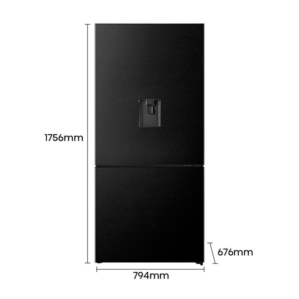 Nevera Tipo Europeo HISENSE No Frost Congelador Inferior 482 litros BCD468 BCD468W Negro img #4