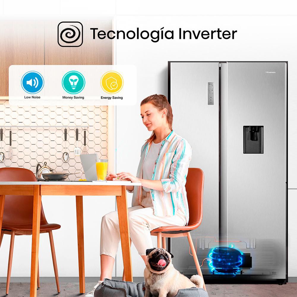 Nevecon HISENSE Side By Side 519 Litros BCD518W  BCD518W Gris img #6