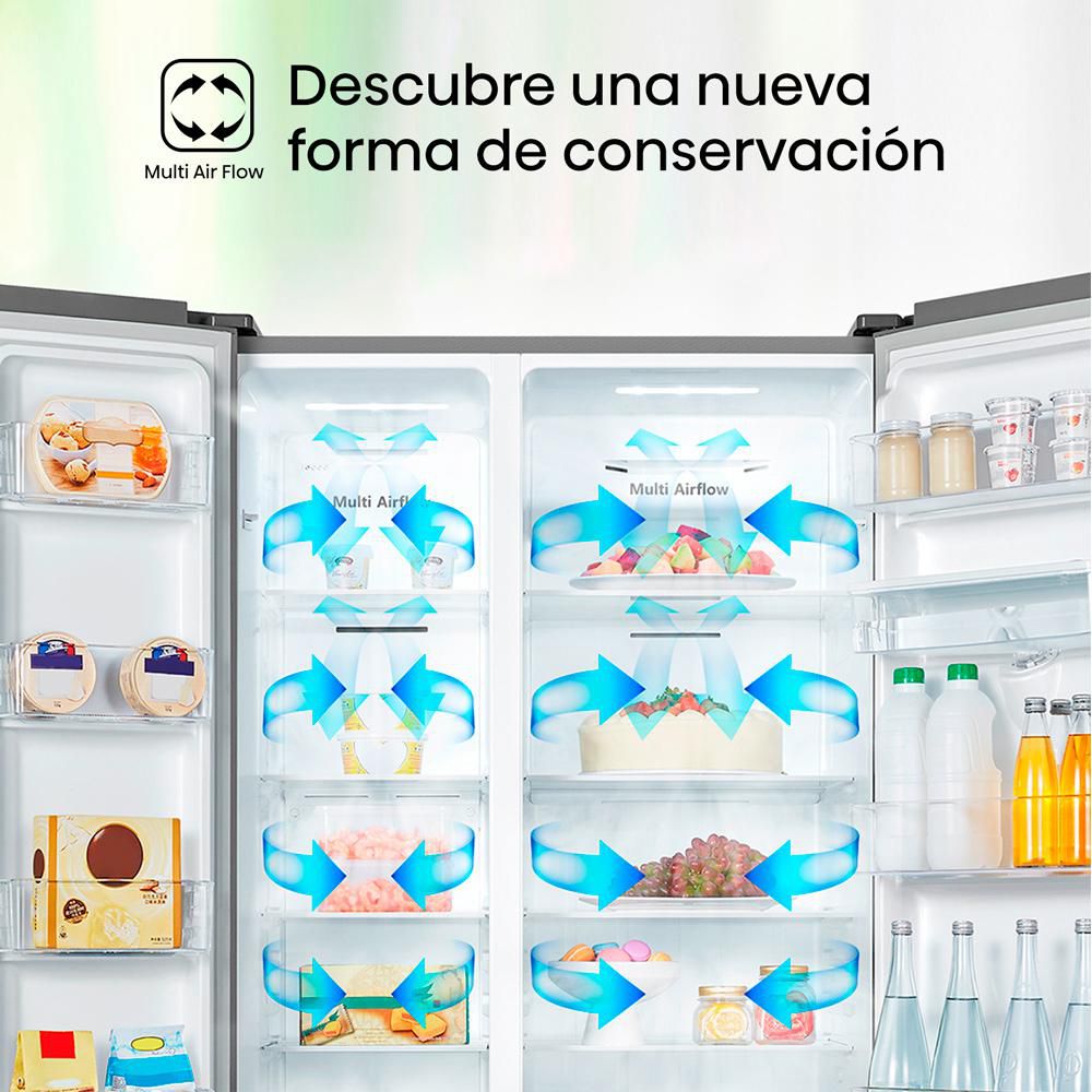 Nevecon HISENSE Side By Side 519 Litros BCD518W  BCD518W Gris img #7