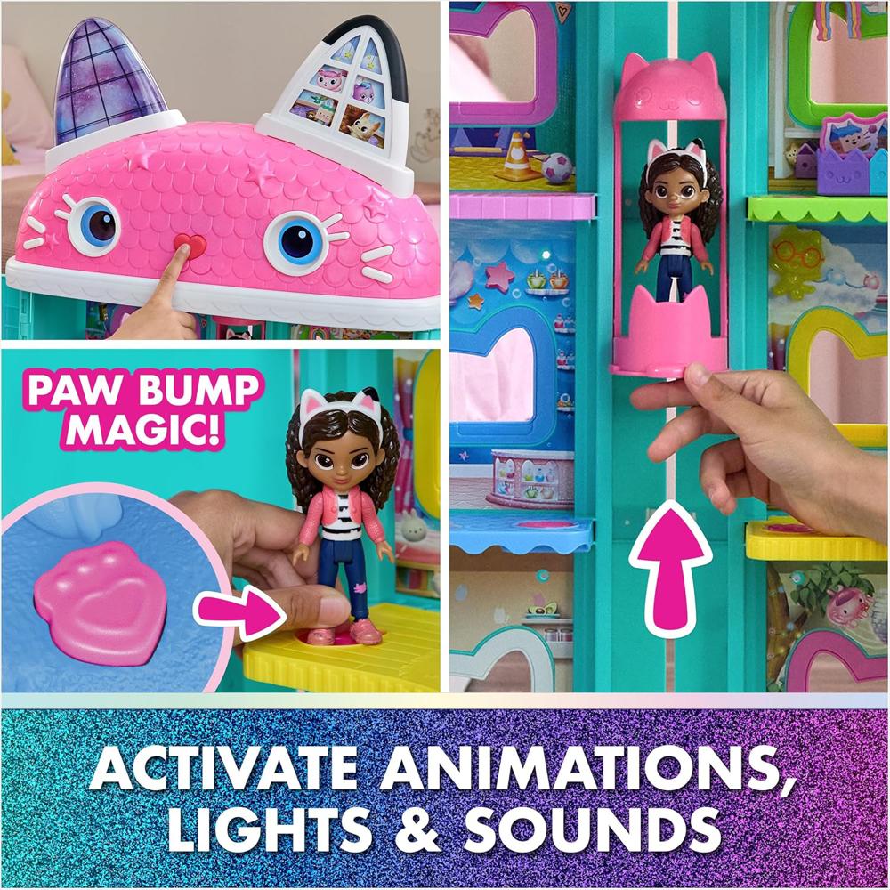 Juguete Casa Gabby's Dollhouse Ojos Pantalla Led Interactiva img #5