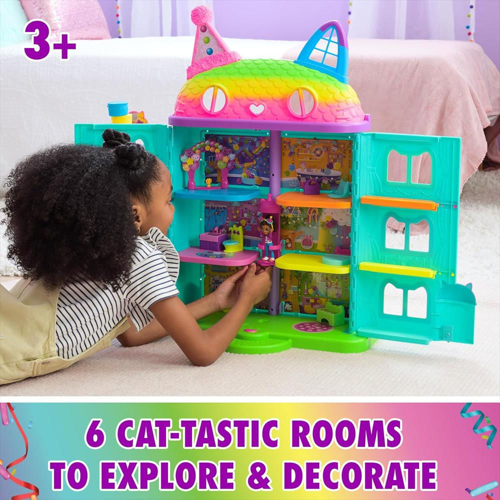 Casa Gabby's Dollhouse Arco Iris Celebración + 15 Piezas $499.900 img #3