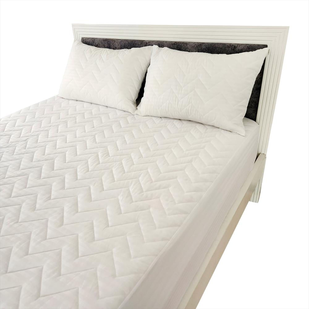 Protector Colchón 180 Hilos Algodón Hogareto Cama Doble img #1