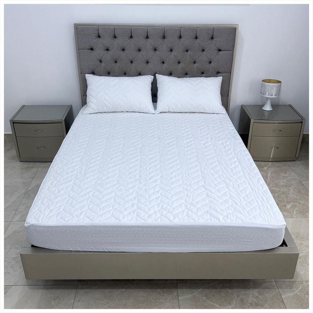 Protector Colchón 180 Hilos Algodón Hogareto Cama Doble img #3