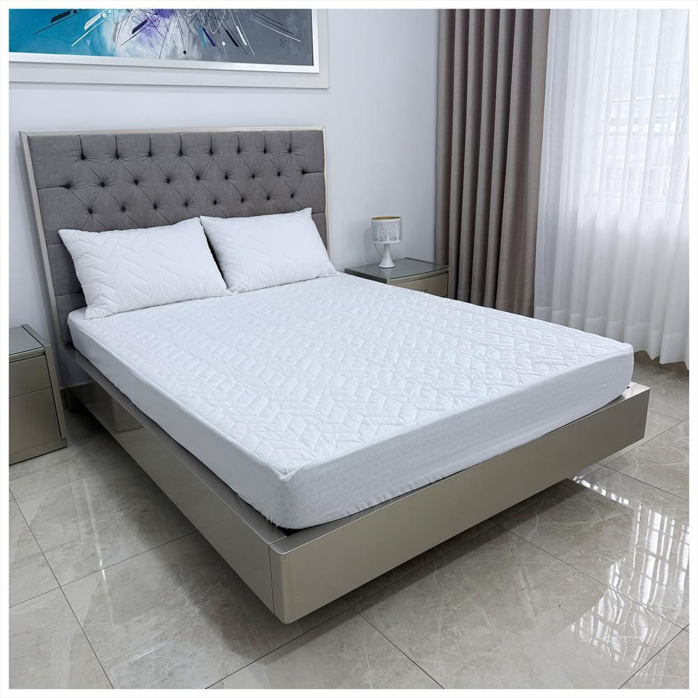 Protector Colchón 180 Hilos Algodón Hogareto Cama Sencilla img #2