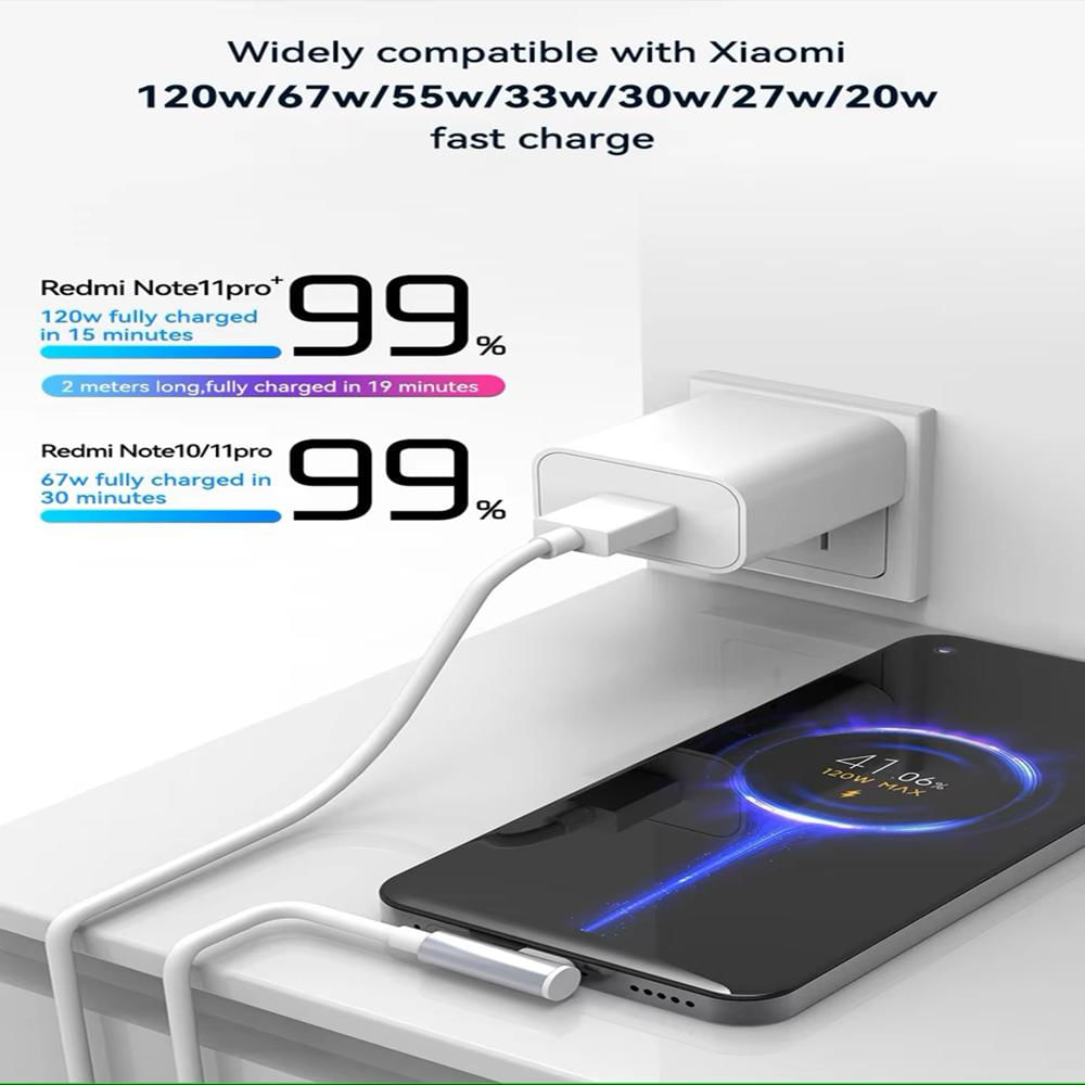 Cable De Carga Rapida Usb A Tipo C 90° De 120W Blanco img #4